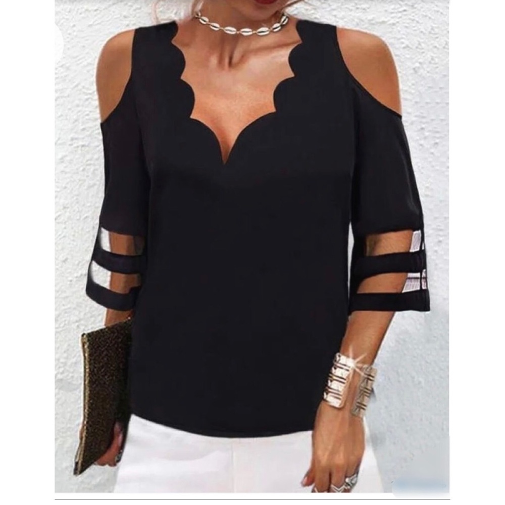 Boutique Black off shoulder top
